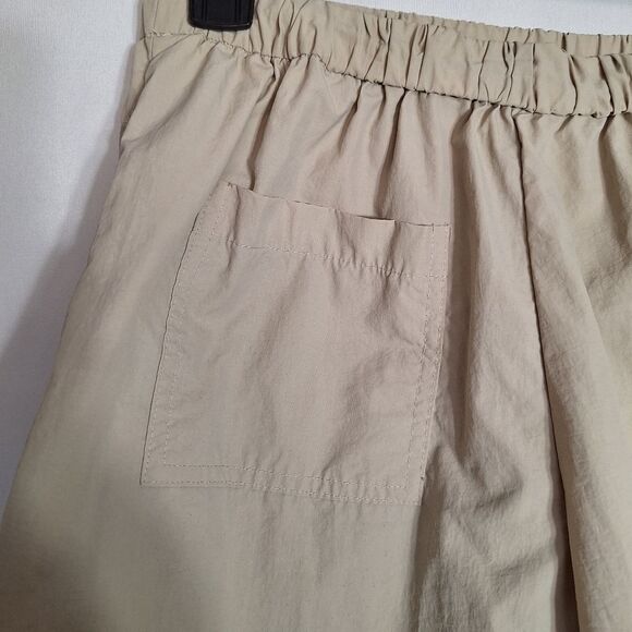 Urban Outfitters Womens Cargo Pants Khaki Parachute Baggy Streetwear Y2K Small P - Picture 9 of 11